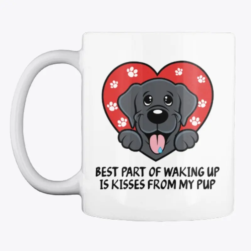 Best Part Of Waking Up Mug - Black Lab