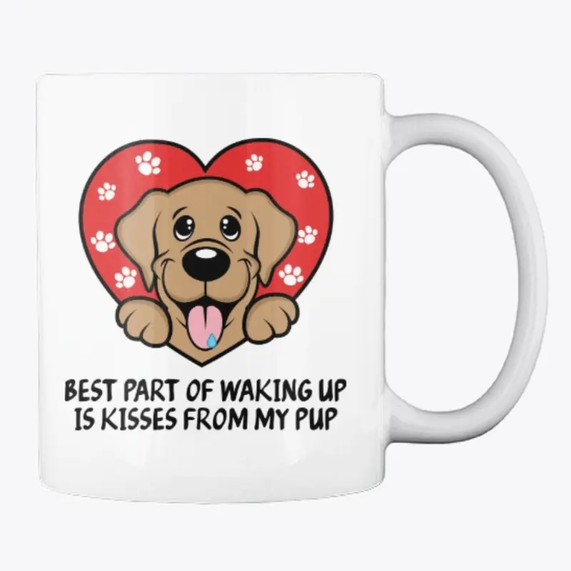 Best Part Of Waking Up Mug - Yellow Lab