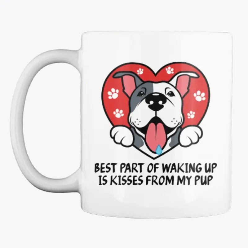 Best Part Of Waking Up Mug - Pit Bull